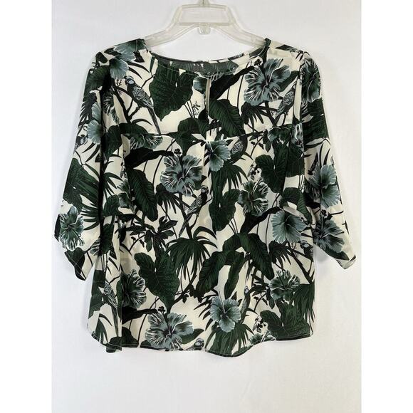 WEEKEND MAX MARA 100% Silk Kimono Sleeve Shirt Blouse Top Neiman Marcus Size 4 - Picture 2 of 10